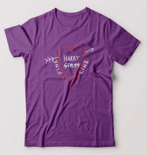 Load image into Gallery viewer, Harry Styles T-Shirt for Men-S(38 Inches)-Purple-Ektarfa.online
