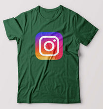 Load image into Gallery viewer, Instagram T-Shirt for Men-Bottle green-Ektarfa.online
