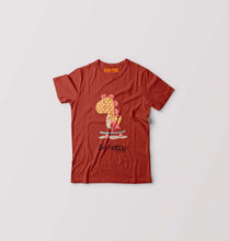 Load image into Gallery viewer, Dinosaur TRex Kids T-Shirt for Boy/Girl-0-1 Year(20 Inches)-Brick Red-Ektarfa.online
