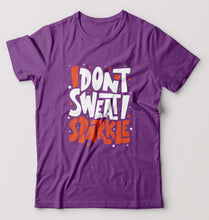 Load image into Gallery viewer, Gym Sweat T-Shirt for Men-S(38 Inches)-Purple-Ektarfa.online
