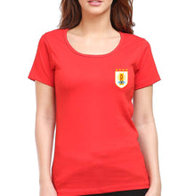 Load image into Gallery viewer, Uruguay Football T-Shirt for Women-XS(32 Inches)-Red-Ektarfa.online
