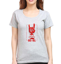 Load image into Gallery viewer, Rock &amp; Roll T-Shirt for Women-Grey Melange-Ektarfa.online
