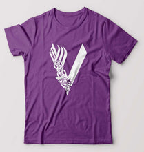 Load image into Gallery viewer, Vikings T-Shirt for Men-Purple-Ektarfa.online
