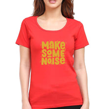 Load image into Gallery viewer, Make Some Noise T-Shirt for Women-Red-Ektarfa.online

