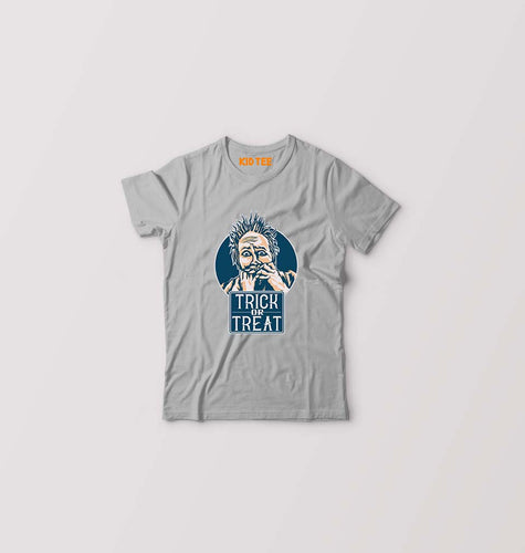 Trick or Treat Kids T-Shirt for Boy/Girl-Grey-Ektarfa.online