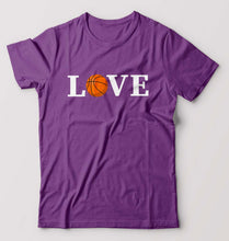 Load image into Gallery viewer, NBA Basketball Love T-Shirt for Men-Purple-Ektarfa.online
