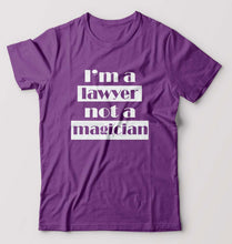 Load image into Gallery viewer, Lawyer T-Shirt for Men-S(38 Inches)-Purple-Ektarfa.online
