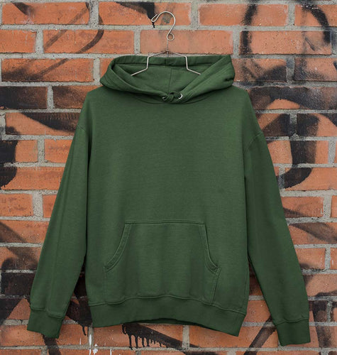 Plain Dark Green Unisex Hoodie For Men/Women-Ektarfa.co.in