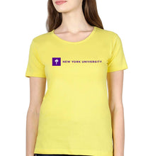 Load image into Gallery viewer, New York University T-Shirt for Women-Yellow-Ektarfa.online
