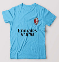 Load image into Gallery viewer, A.C. Milan 2021-22 T-Shirt for Men-S(38 Inches)-Light Blue-Ektarfa.online
