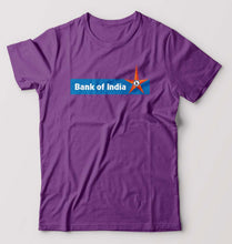 Load image into Gallery viewer, Bank of India T-Shirt for Men-S(38 Inches)-Purple-Ektarfa.online
