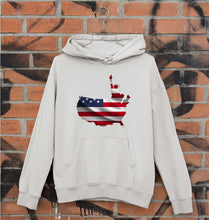 Load image into Gallery viewer, USA America Unisex Hoodie for Men/Women-S(40 Inches)-Grey Melange-Ektarfa.online
