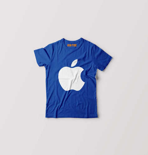 Apple Kids T-Shirt for Boy/Girl-Royal Blue-Ektarfa.online