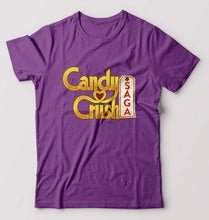 Load image into Gallery viewer, Candy Crush T-Shirt for Men-S(38 Inches)-Purple-Ektarfa.online
