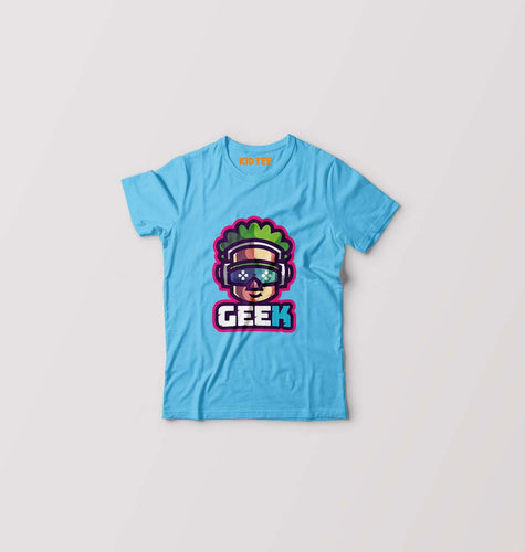 Geek Kids T-Shirt for Boy/Girl-Light blue-Ektarfa.online