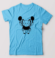 Load image into Gallery viewer, Kaws Mickey T-Shirt for Men-Light Blue-Ektarfa.online
