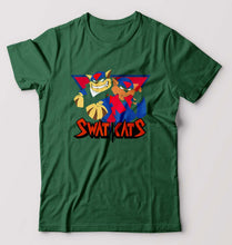 Load image into Gallery viewer, Swat Kats T-Shirt for Men-S(38 Inches)-Dark Green-Ektarfa.online
