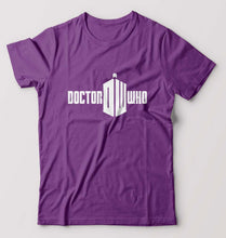 Load image into Gallery viewer, Doctor Who T-Shirt for Men-S(38 Inches)-Purple-Ektarfa.online
