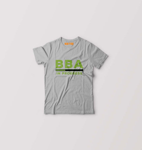 BBA Kids T-Shirt for Boy/Girl-Grey Melange-Ektarfa.online