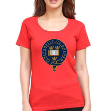 Load image into Gallery viewer, University of Oxford T-Shirt for Women-Red-Ektarfa.online
