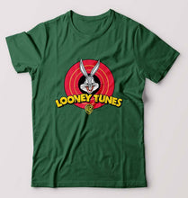 Load image into Gallery viewer, Looney Tunes T-Shirt for Men-S(38 Inches)-Bottle Green-Ektarfa.online
