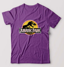 Load image into Gallery viewer, Jurassic Park T-Shirt for Men-S(38 Inches)-Purpul-Ektarfa.online
