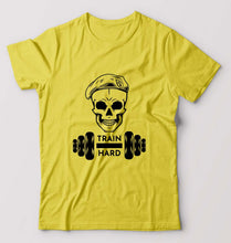 Load image into Gallery viewer, Gym Train Hard T-Shirt for Men-Yellow-Ektarfa.online
