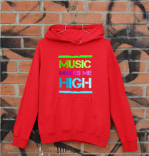 Load image into Gallery viewer, Music Makes me High Unisex Hoodie for Men/Women-S(40 Inches)-Red-Ektarfa.online
