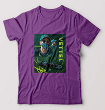 Load image into Gallery viewer, Sebastian Vettel F1 T-Shirt for Men-S(38 Inches)-Purple-Ektarfa.online
