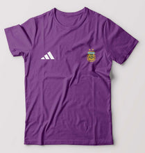 Load image into Gallery viewer, Argentina Football T-Shirt for Men-S(38 Inches)-Purple-Ektarfa.online
