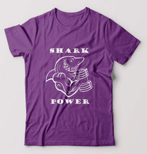 Load image into Gallery viewer, Gym Shark Power T-Shirt for Men-S(38 Inches)-Purple-Ektarfa.online
