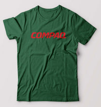 Load image into Gallery viewer, Compaq T-Shirt for Men-S(38 Inches)-Dark Green-Ektarfa.online
