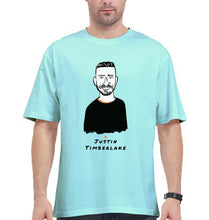 Load image into Gallery viewer, Justin Timberlake Oversized T-Shirt for Men-Mint-Ektarfa.online

