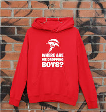 Load image into Gallery viewer, PUBG Where Are We Dropping Boys Unisex Hoodie for Men/Women-Red-Ektarfa.online
