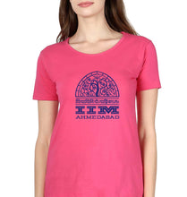 Load image into Gallery viewer, IIM Ahmedabad T-Shirt for Women-XS(32 Inches)-Pink-Ektarfa.online
