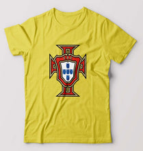 Load image into Gallery viewer, Portugal Football T-Shirt for Men-Yellow-Ektarfa.online
