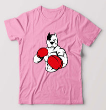 Load image into Gallery viewer, Pitbull Boxing T-Shirt for Men-S(38 Inches)-Light Baby Pink-Ektarfa.online
