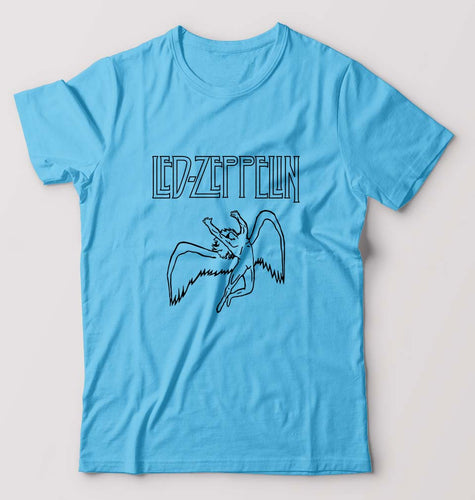 Led Zeppelin T-Shirt for Men-Light Blue-Ektarfa.online