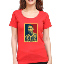 Load image into Gallery viewer, Ronaldinho T-Shirt for Women-XS(32 Inches)-Red-Ektarfa.online
