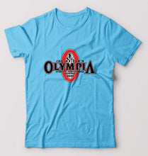 Load image into Gallery viewer, Olympia weekend T-Shirt for Men-S(38 Inches)-Light Blue-Ektarfa.online
