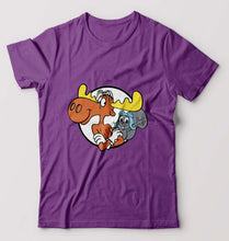Load image into Gallery viewer, The Adventures of Rocky and Bullwinkle and Friends T-Shirt for Men-Purple-Ektarfa.online
