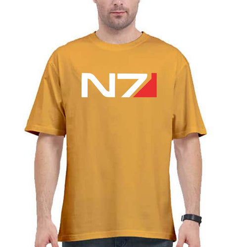 N7 Oversized T-Shirt for Men-Golden Yellow-Ektarfa.online