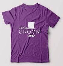 Load image into Gallery viewer, Team Groom T-Shirt for Men-Purple-Ektarfa.online
