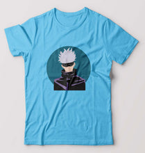 Load image into Gallery viewer, Gojo Satoru Anime T-Shirt for Men-Light Blue-Ektarfa.online
