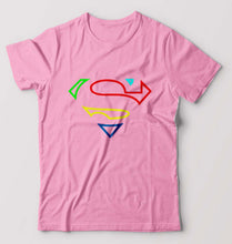Load image into Gallery viewer, Superman Superhero T-Shirt for Men-Light Baby Pink-Ektarfa.online
