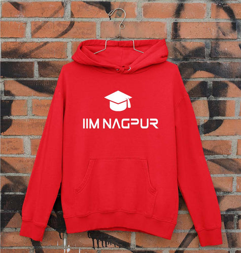 IIM Nagpur Unisex Hoodie for Men/Women-S(40 Inches)-Red-Ektarfa.online