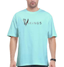 Load image into Gallery viewer, Vikings Oversized T-Shirt for Men-Mint-Ektarfa.online
