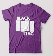 Load image into Gallery viewer, Black Flag T-Shirt for Men-S(38 Inches)-Purple-Ektarfa.online
