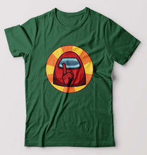 Load image into Gallery viewer, Among Us T-Shirt for Men-S(38 Inches)-Bottle Green-Ektarfa.online
