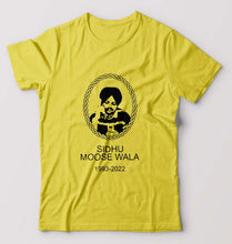 Load image into Gallery viewer, Drake Tribute Sidhu Moose Wala T-Shirt for Men-Yellow-Ektarfa.online
